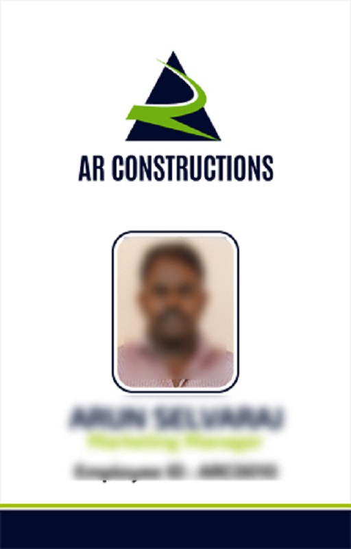 Branding Logo Designing Services in Chennai - Logo Designing Services for AR Constructions, Alapakkam, Chennai.