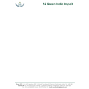 Letter Head Designs - S S Green Impex, Tondiarpet, Chennai