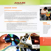 Brochure Designs - Amaze College of Animation & Technology, Chennai