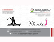 Business Card Designs - Cube Dream Trading Private Limited, Singapore