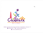 Letter Cover Designs - Chaithra Montessori School, Madipakkam, Chennai
