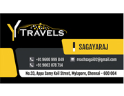 Business Card Designs - Y Travels, Mylapore, Chennai