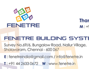 Business Card Designs - Fenetre Building System, Chennai
