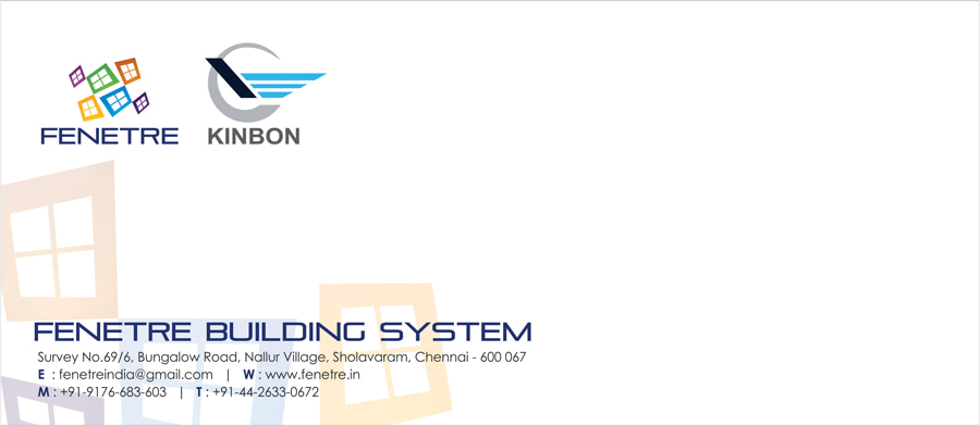 Letter Cover - Fenetre Building System, Chennai