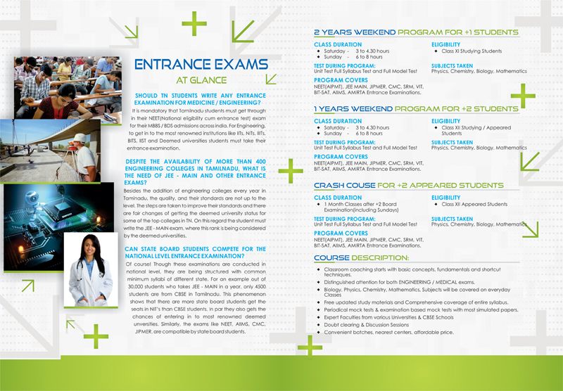 Bi Folder Brochure - Focus Education, Chennai