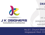 Business Card Designs - J K Designers, Chennai