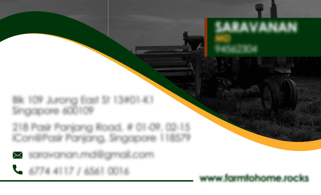 Branding Logo Designing Services in Chennai - Logo Designing Services for Farm to Home, Singapore.