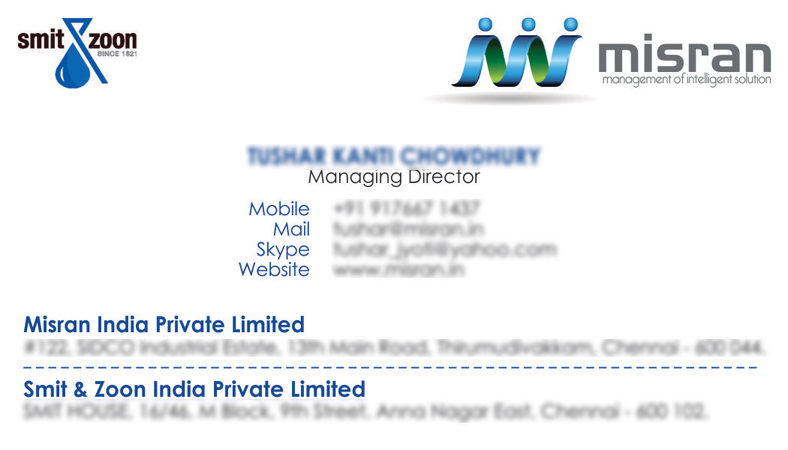Logo & Business Card Designs, Branding - Misran India Private Limited, Anna Nagar East, Chennai. India