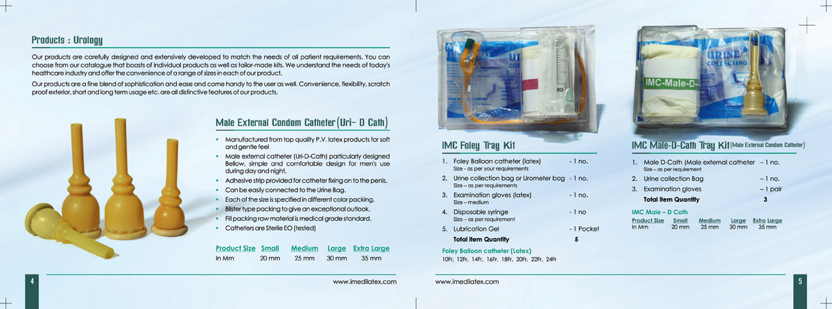 Brochure Design - Indian Medilatex Company, Jafferkhanpet, Chennai