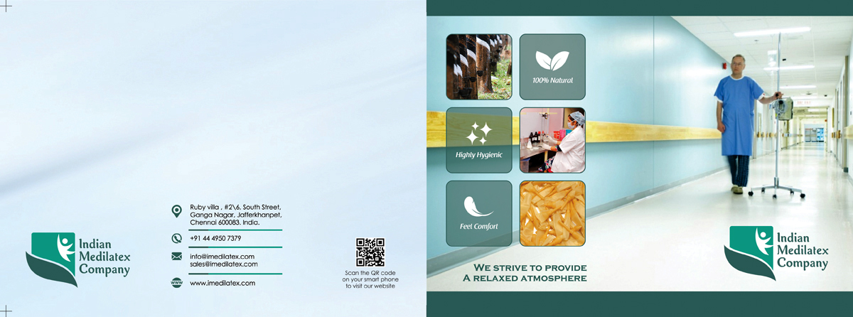 Brochure Design - Indian Medilatex Company, Jafferkhanpet, Chennai