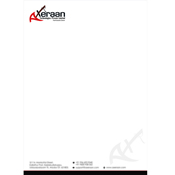 Letter Head Designs - Axeraan Technologies Private Limited, Chennnai