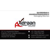 Business Card Designs - Axeraan Technologies Private Limited, Chennnai