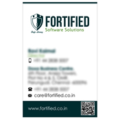 Business Card Designs - Fortified Software Solutions, Perungudi, Chennai