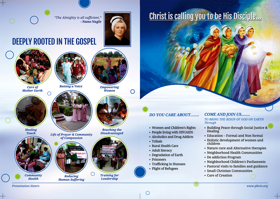 Brochure Designing Service - Presentation Sisters, Church Park, Chennai