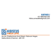 Business Card Designs - Hibiscus Medi Life, Nerkundram, Chennai
