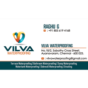 Business Card Designs - Vilva Waterproofing, Ayanavaram, Chennai