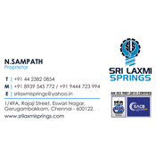 Business Card Designs - Sri Laxmi Springs, Gerugambakkam, Chennai