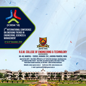 Brochure Designs - ICEESM 2018 - R.G.M College of Engineering & Technology, Kurnool, Andhra Pradesh