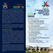 Brochure Designs - ICEESM 2018 - R.G.M College of Engineering & Technology, Kurnool, Andhra Pradesh