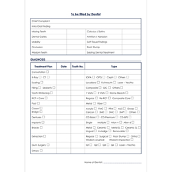 Application Form Designs - Tiara Dental Center, Mugappair West, Chennai