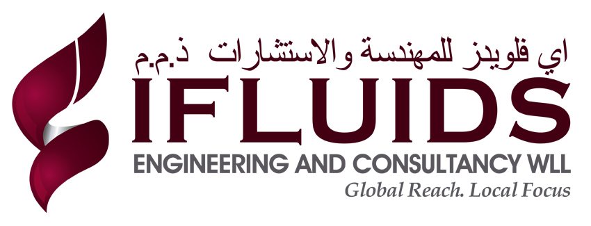 Brand logo designing services, Logo Icon -  Ifluids Engineering and Consultancy WLL, Doha, Qatar.