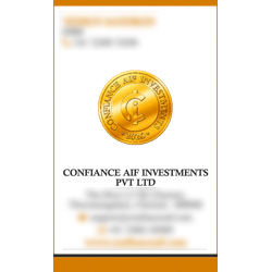 Business Card Designs - Confiance AIF Investments, Thirumangalam, Chennai