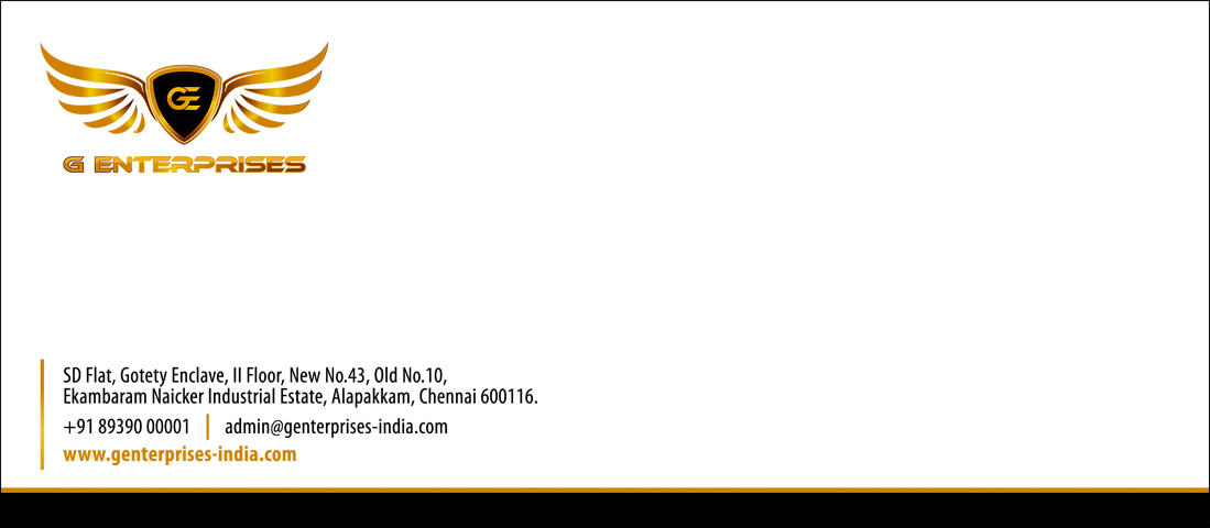 Business Card Designing Services - G Enterprises, Alapakkam, Chennai.