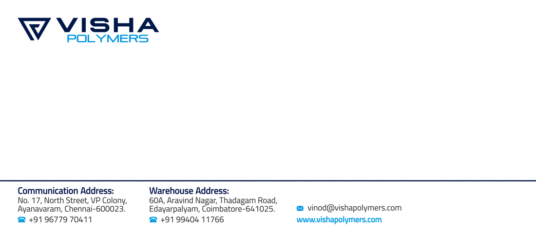 Brand Logo Designing Services - Letter Cover, Visha Polymers, Ayanavaram, Chennai.