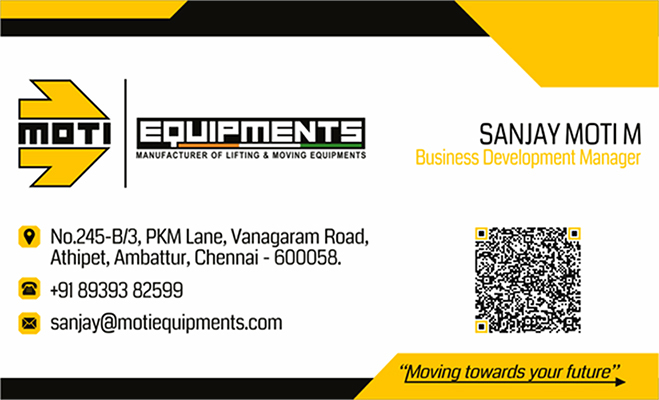 Letter Head Designing Services - Moti Equipments, Ambattur, Chennai.