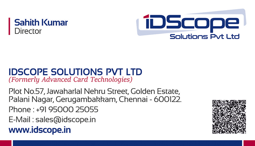 Business Card Designing Services - IDScope Solutions Pvt Ltd, Gerugambakkam, Chennai.