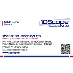 Business Card Designs - IDScope Solutions Pvt Ltd, Gerugambakkam, Chennai