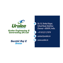 Business Card Designs - Uralee Engineering And Contracting (P) Ltd, Kolattur, Chennai