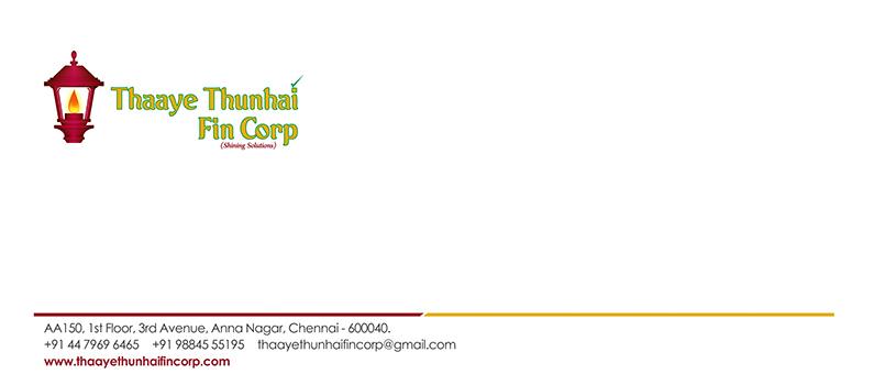 Letter Cover Designing Services - Thaaye Thunhai Fin Corp, Anna Nagar East, Chennai.