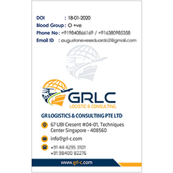 Letter Cover Designs - GR Logistics And Consulting Pte Ltd, Singapore