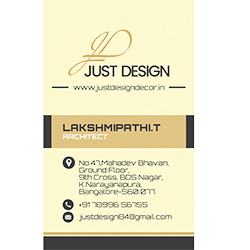 Business Card Designs - Just Design, Bangalore