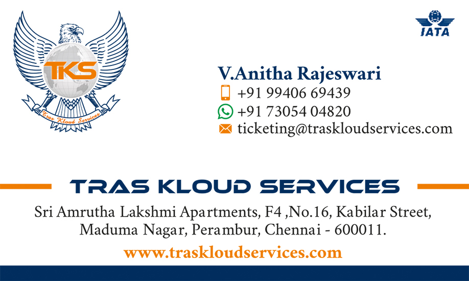 Brand Logo Designing Services, Business Card Designs - Tras Kloud Services, Perambur, Chennai.