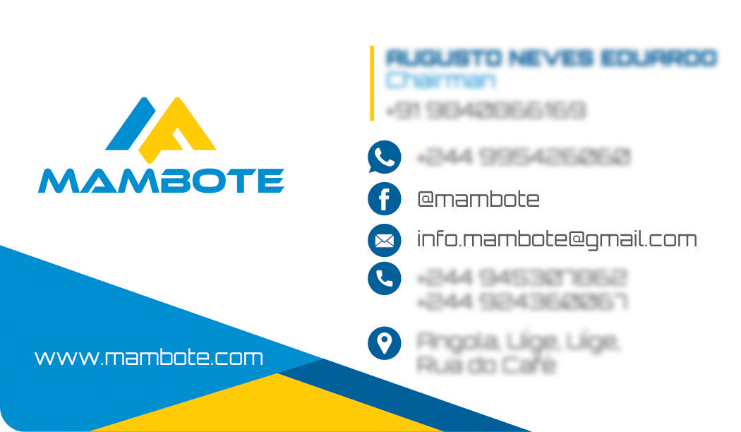 Business Card Designing Services - Brand Logo Designing Services for Mambote, Angola, South Africa.