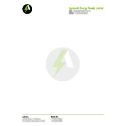 Letter Head Designs - Agnipankh Energy Private Limited, Maharashtra