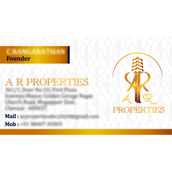 Business Card Designs - A R Properties, Chennai