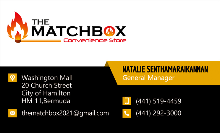 Brand Logo Designing Services in Chennai - Logo Designing Services for The Matchbox Convenience Store, Washington Mall, Bermuda.