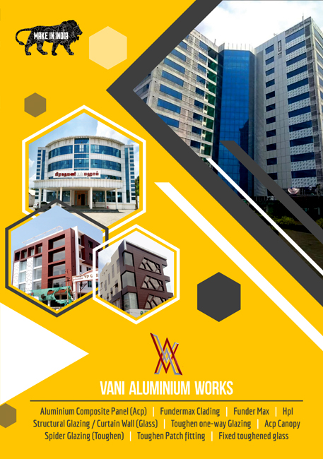 Brochure Designing Services in Chennai - Brochure Designing Services for Vani Aluminium Works, Thanjavur, India.